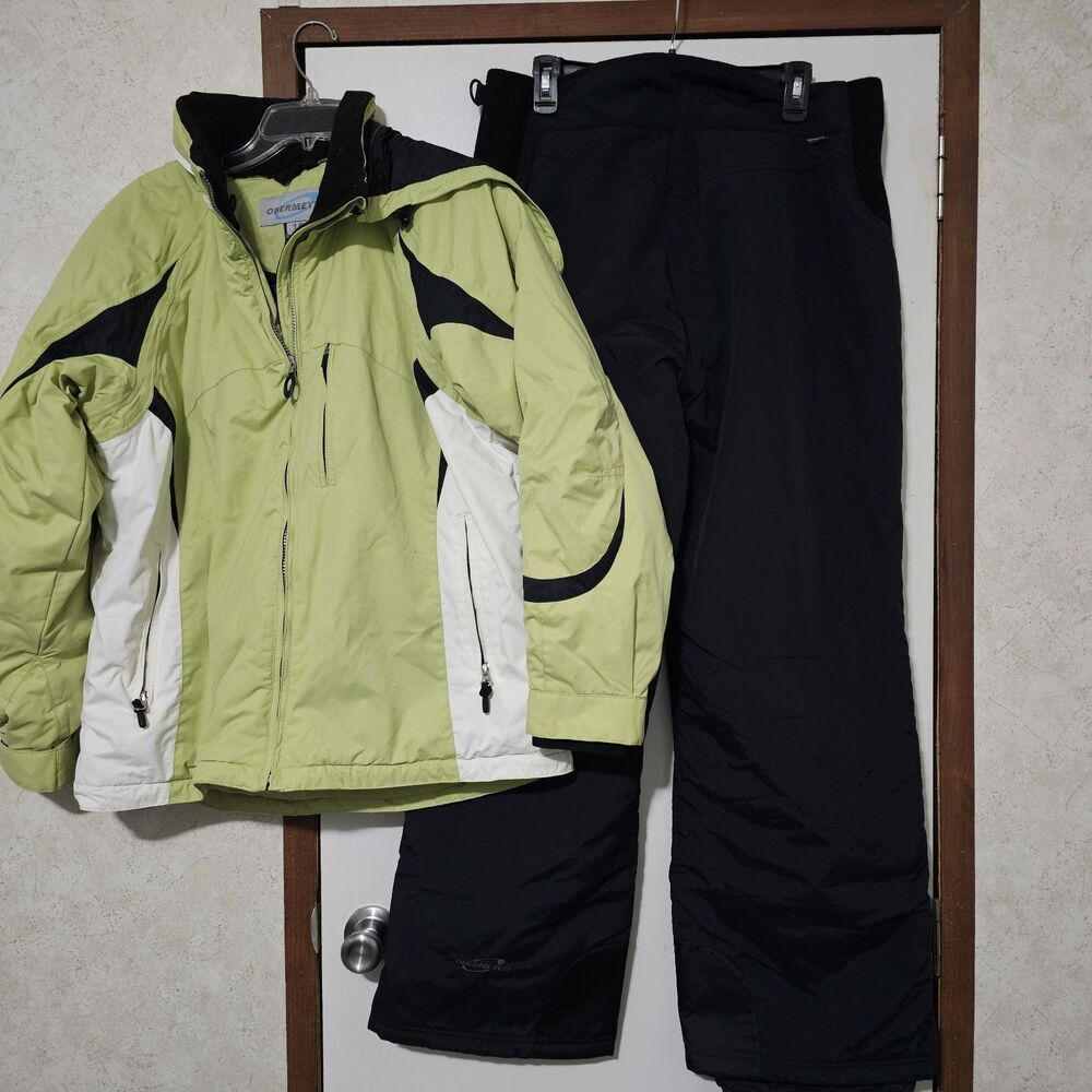 Obermeyer Ladies Size 14/16S Snow Set Jacket And Pants 16 Short Black Jacket 14.